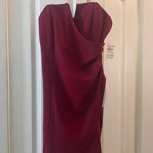 Max + Ash Strapless V-Wire Notched Wrap Mini Dress – NEW, Size Medium